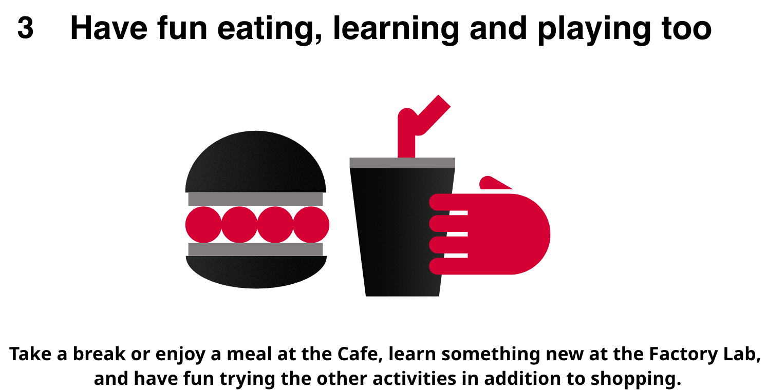 Have fun eating, learning and playing too